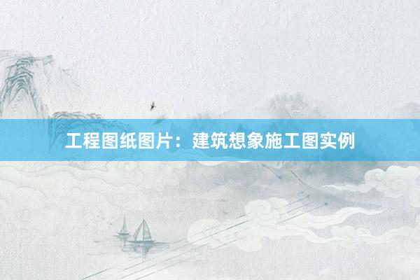 工程图纸图片：建筑想象施工图实例